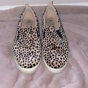 Leopard Print Slip On Sneakers